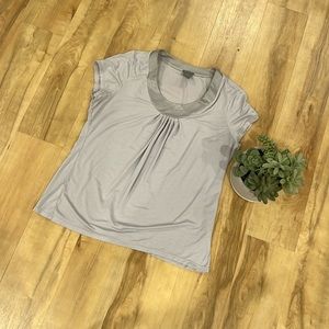 Ann Taylor pleated tee